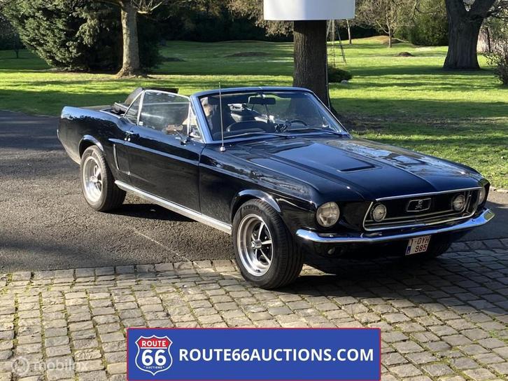 Ford Mustang Cabriolet | 1968 | Route 66 Auctions, Auto's, Oldtimers, Bedrijf, Te koop, Ford, Benzine, Overige carrosserie, Handgeschakeld