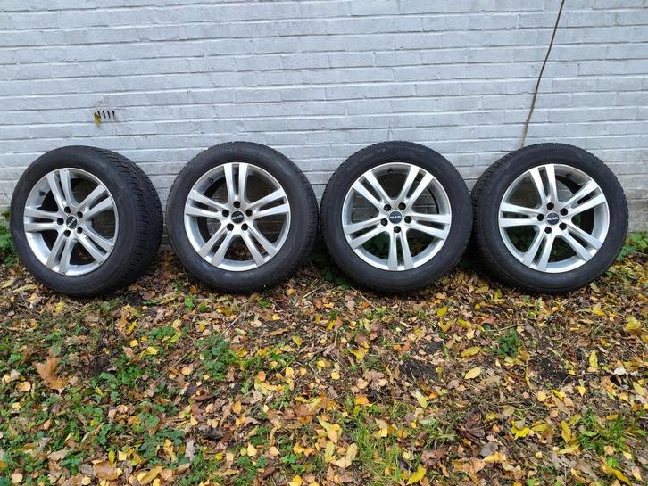 4 pneus+ jantes UNIROYAL 4 saisons 225/55R17, Auto-onderdelen, Banden en Velgen, Band(en), All Season, 17 inch, 225 mm, Personenwagen