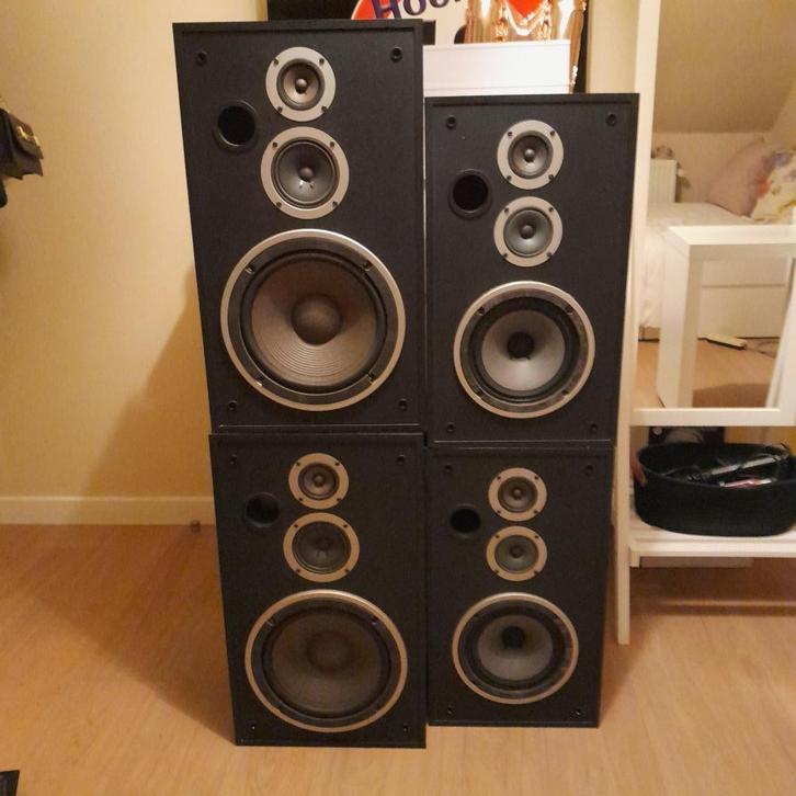 Luidsprekers Pioneer, Audio, Tv en Foto, Luidsprekerboxen, Gebruikt, Front, Rear of Stereo speakers, 60 tot 120 watt, Overige merken