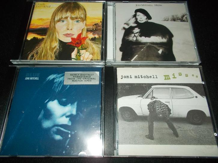 JONI MITCHELL - 4CD's samen te koop in 1 Lot., CD & DVD, CD | Rock, Comme neuf, Chanteur-compositeur, Enlèvement