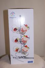 dessertsetje in torenvorm, Ophalen of Verzenden, Nieuw, Glas, Glas of Glazen
