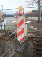 Werfbord werk bord gevaar werken flikkerlicht rood met voet
