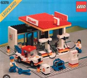 Lego 6378 Shell tankstation + Shell tankwagen. beschikbaar voor biedingen