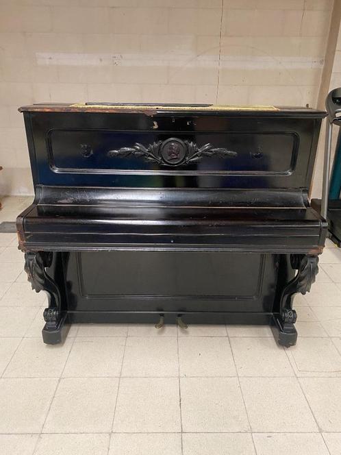 Piano droit de Jean-Baptiste Oor Bruxelles, Musique & Instruments, Pianos, Utilisé, Piano, Noir, Enlèvement