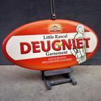Reclamebord DEUGNIET Bier Antwerp Garnement Vintage Blik 90s, Envoi, Utilisé, Panneau publicitaire