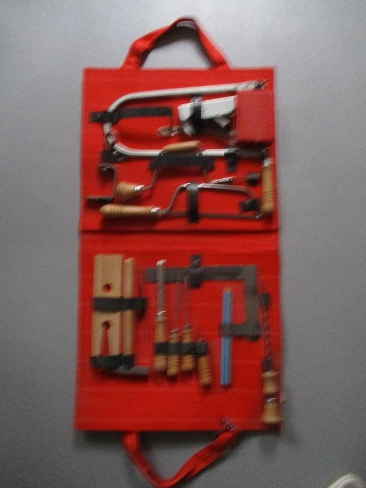 Vintage1989   tas met  Knutsel --WERK Materiaal, Doe-het-zelf en Bouw, Gereedschap | Handgereedschap, Zo goed als nieuw, Ophalen of Verzenden