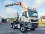 MAN TGS 33.480 6x6 Hydrodrive Euro6 Container + Palfinger PK, Auto's, Euro 6, MAN, Wit, Bedrijf