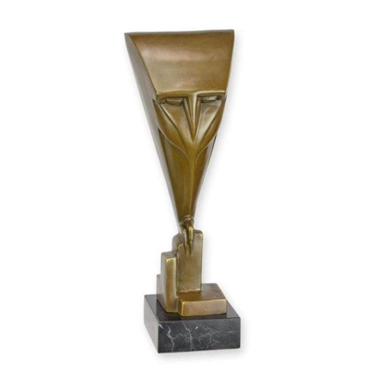 Bronzen Beeld Van Een Art Deco Uil GRATIS LEVERING, Antiek en Kunst, Antiek | Brons en Koper, Brons, Verzenden