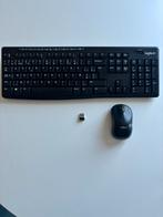 Clavier et souris sans fil, Enlèvement ou Envoi, Logitech, Azerty, Comme neuf