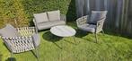 Loungeset Grijs - all Weather kussens aluminium HARTMAN, Tuin en Terras, Ophalen, Zo goed als nieuw