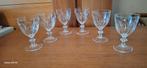 6 verres Cristal années 60, Antiek en Kunst, Ophalen