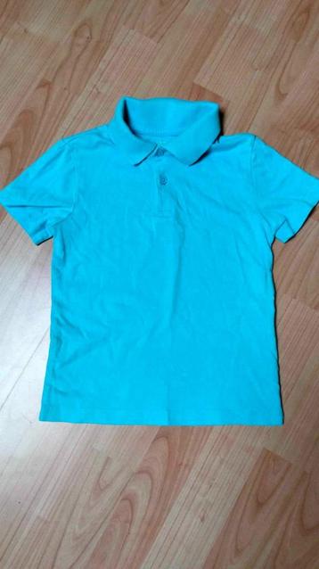 blauwe polo shirt maat 98 - 104