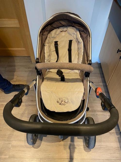 Nattou kinderwagen 3 in 1, Enfants & Bébés, Poussettes & Combinaisons, Utilisé, Poussette, Autres marques, Voiture duo, Avec siège auto