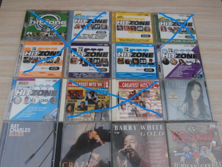 Diverse cds: yorin hitzone ea-zie lijst, Cd's en Dvd's, Cd's | Pop, Gebruikt, Ophalen of Verzenden