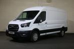 Ford Transit 2.0 TDCI 170pk L3 H2 Automaat Airco Camera 3.5T, Auto's, Bestelwagens en Lichte vracht, Automaat, Parkeersensor, Wit