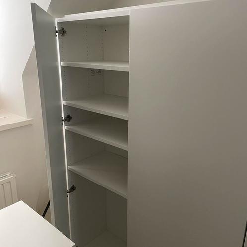 3 IKEA PLATSA kasten met 3 FONNES deuren - wit, Huis en Inrichting, Kasten | Kleerkasten, Zo goed als nieuw, Ophalen