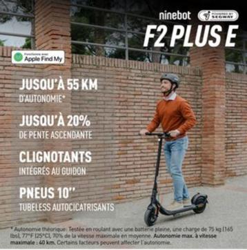 Neuf - Garantie 2 ans - Ninebot KickScooter F2 Plus beschikbaar voor biedingen