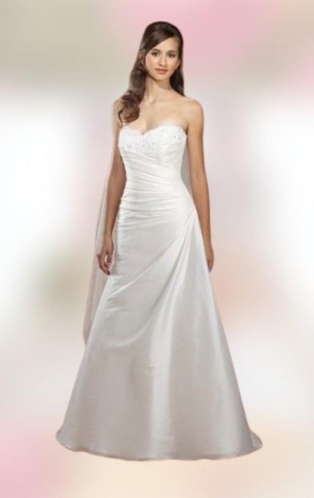 Fit & flare trouwjurk maat 34, 36, 38, Kleding | Dames, Trouwkleding en Trouwaccessoires, Nieuw, Trouwjurk, Wit, Ophalen of Verzenden