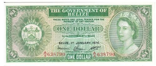 Belize, 1 dollar, 1976, UNC, Timbres & Monnaies, Billets de banque | Amérique, Billets en vrac, Amérique centrale, Envoi