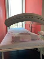 Zonnebank verrijdbare hemel met bedje en nieuwe lampen, Elektronische apparatuur, Zonnebanken en Gezichtsbruiners, Ophalen, Gebruikt