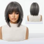 Pruik bob model grijsmix met steil haar model 1304, Bijoux, Sacs & Beauté, Beauté | Soins des cheveux, Envoi, Neuf, Perruque ou Extension de cheveux