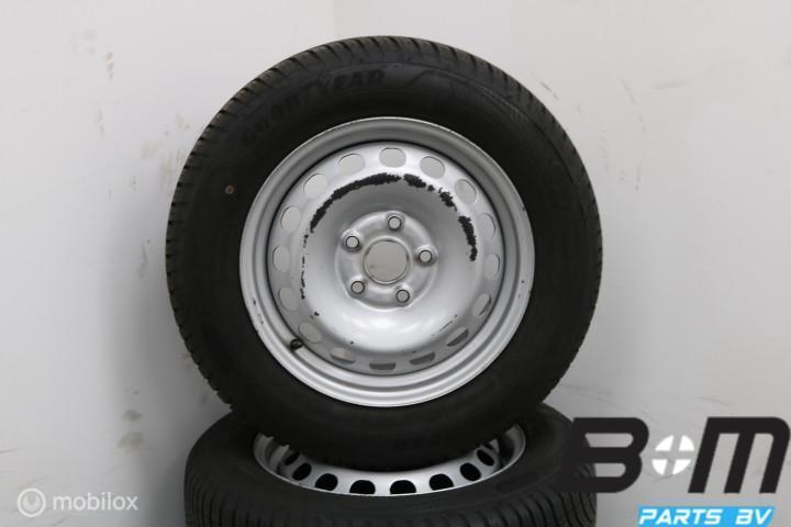ALLSEASON! 15 inch stalen velgen VW Caddy! 2K0601027B, Auto-onderdelen, Banden en Velgen, Velg(en), Gebruikt