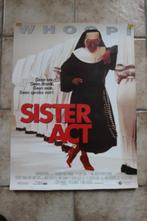 filmaffiche Sister Act 1992 Whoopi Goldberg filmposter, Ophalen of Verzenden, A1 t/m A3, Zo goed als nieuw, Rechthoekig Staand