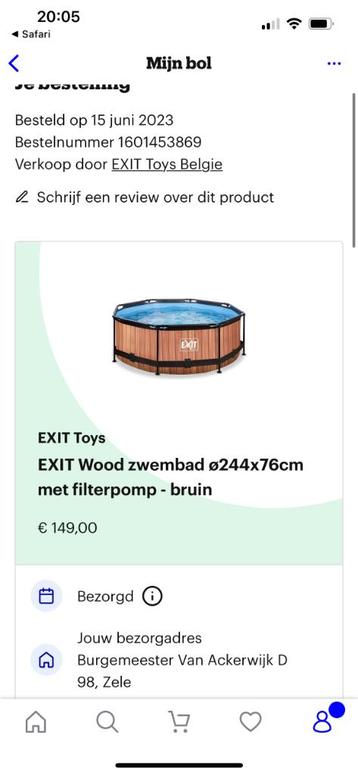 Zwembad, Rond, Comme neuf, Enlèvement, Moins de 80 cm