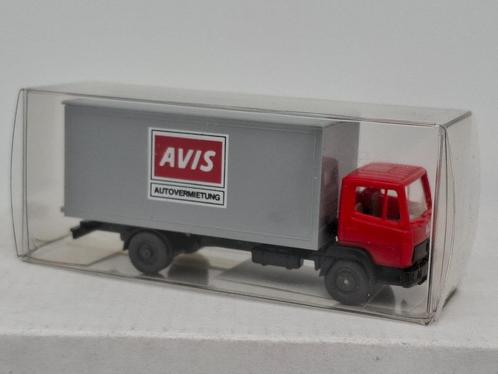 Mercedes LP814 bakwagen Avis Autoverhuur - Wiking 1/87, Hobby en Vrije tijd, Modelauto's | 1:87, Zo goed als nieuw, Bus of Vrachtwagen