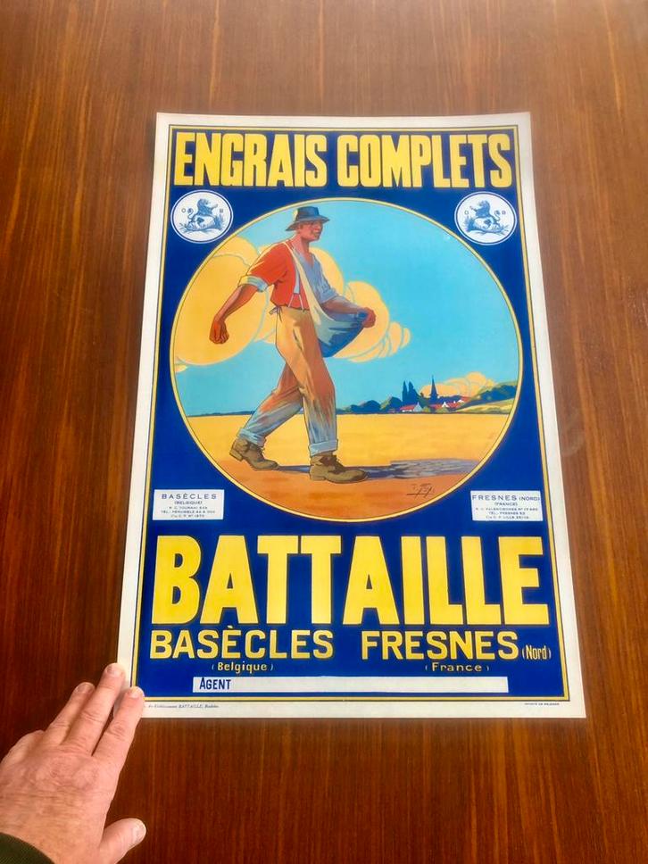 Panneau d'affichage Engres Complees Battle, Collections, Marques & Objets publicitaires, Comme neuf, Panneau publicitaire, Enlèvement ou Envoi