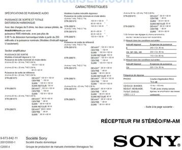 SONY STR-DB1070 QS versterker beschikbaar voor biedingen