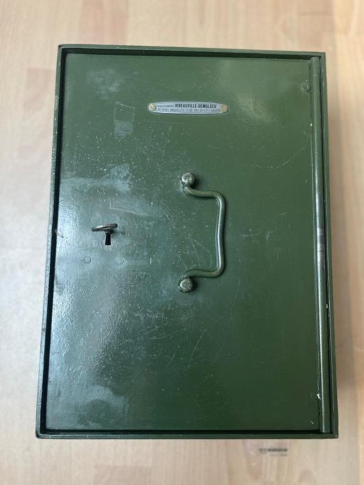 Draagbare kluis, gesigneerd Ribeauville-Demulder, Huis en Inrichting, Brandblussers en Brandkasten, Gebruikt, Brandkast, Ophalen of Verzenden