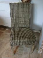 4 rotan (kwaliteitrotan) stoelen, Huis en Inrichting, Ophalen, Gebruikt, Bruin, Rotan loom