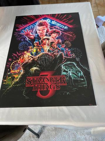 Affiche plastifiée : Stranger Things 3, Enlèvement ou Envoi, Comme neuf
