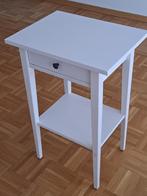 Table de chevet HEMNES Ikea, blanc, Comme neuf, 45 à 65 cm, Bois, Enlèvement