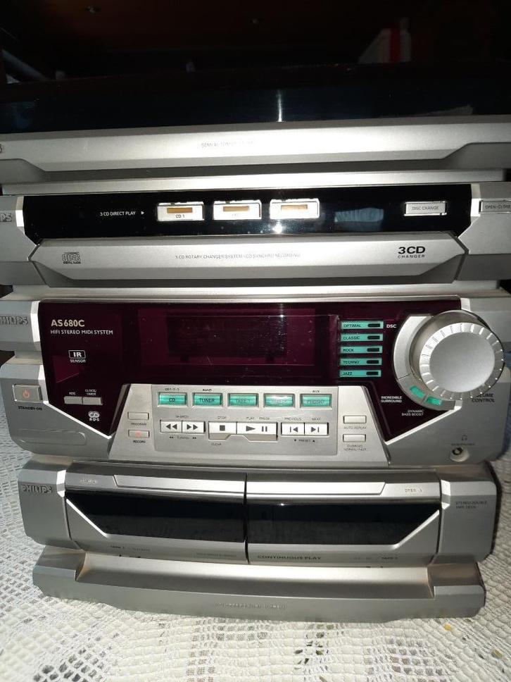 audio stereo, Audio, Tv en Foto, Stereoketens, Gebruikt, Cassettedeck, Cd-speler, Tuner of Radio, Ophalen