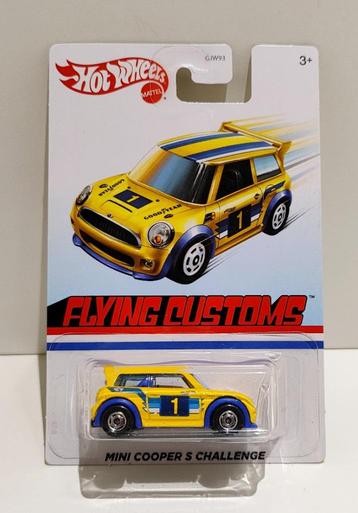 Hot Wheels Mini Cooper S Challenge Flying Customs (2019) beschikbaar voor biedingen