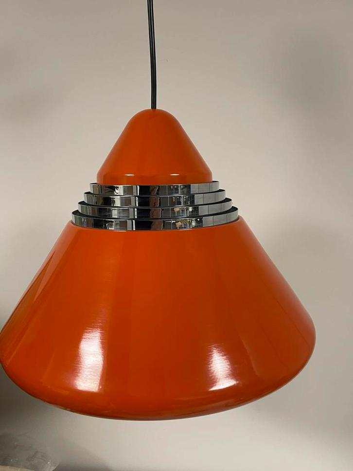 Vintage hanglamp van Alfred Kalthoff , Staff oranje jaren 60, Huis en Inrichting, Lampen | Losse lampen, Zo goed als nieuw, Ophalen of Verzenden