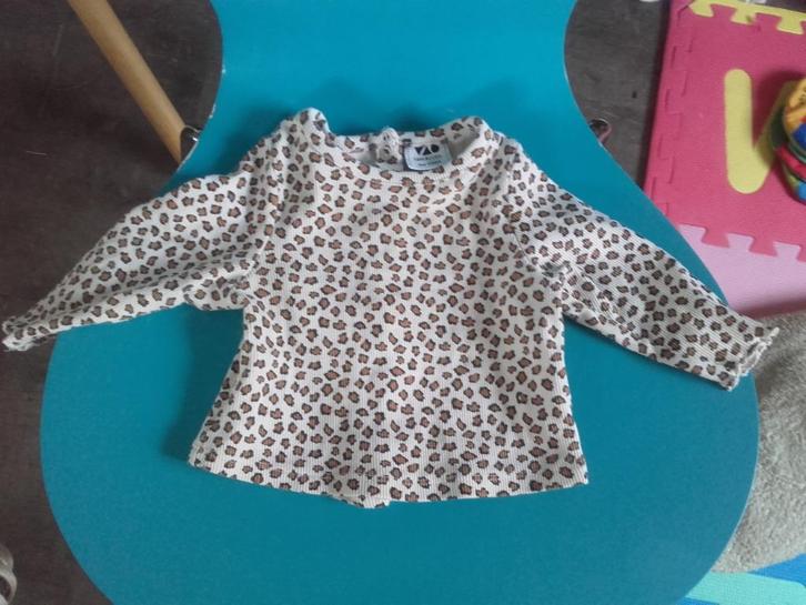 Shirt met drukknopen op de rug - tape à l'oeil - maat 59, Kinderen en Baby's, Babykleding | Maat 62, Zo goed als nieuw, Shirtje of Longsleeve