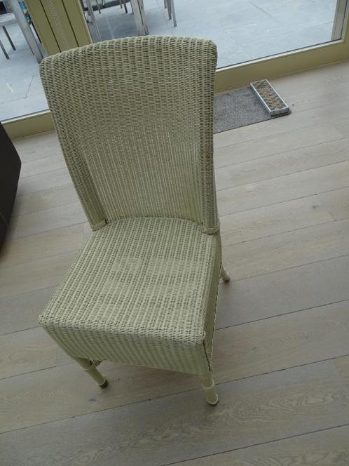 4 stoelen Lloyd Loom Vincent Sheppard, Huis en Inrichting, Stoelen, Gebruikt, Vijf, Zes of meer stoelen, Riet of Rotan, Wit, Ophalen