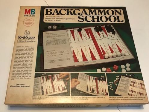 BORSPEL BACKGAMMON-school, Hobby & Loisirs créatifs, Jeux de société | Jeux de plateau, Utilisé, 1 ou 2 joueurs, Enlèvement ou Envoi