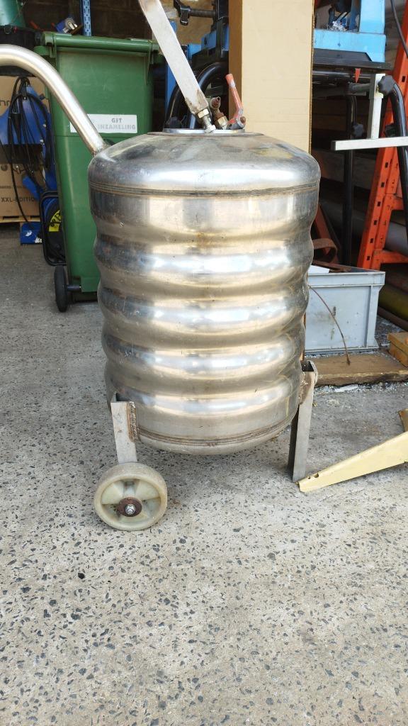 Project vuurkorf - barbecue - vuurschaal in INOX, Tuin en Terras, Houtskoolbarbecues, Gebruikt, Ophalen