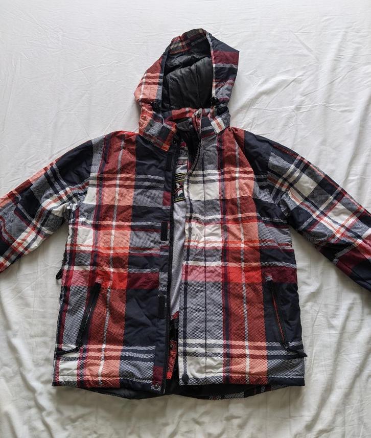 Skijas met print van Schotse ruiten, Kinderen en Baby's, Kinderkleding | Maat 164, Zo goed als nieuw, Jongen of Meisje, Broek