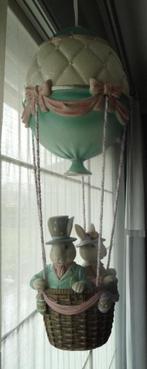 Paasdecoratie : luchtballon met 2 haasjes, Enlèvement ou Envoi, Neuf