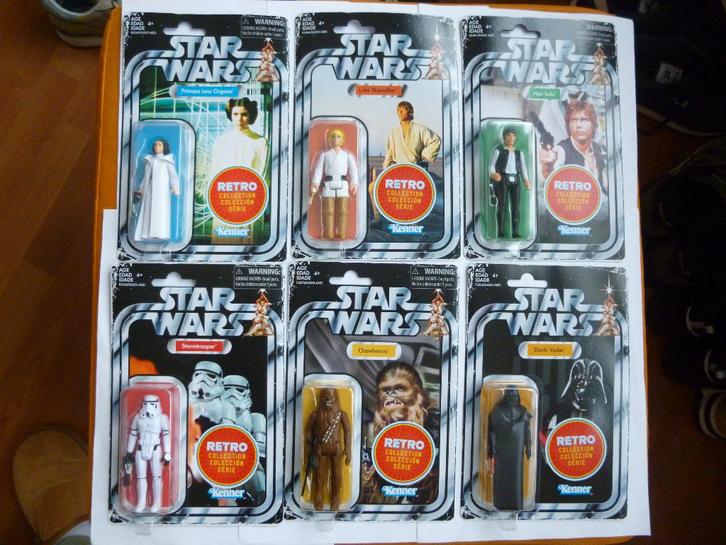 STARWARS RETRO COLLECTION SET USA MET  6 FIGUREN UIT 2018, Verzamelen, Star Wars, Nieuw, Actiefiguurtje, Ophalen of Verzenden