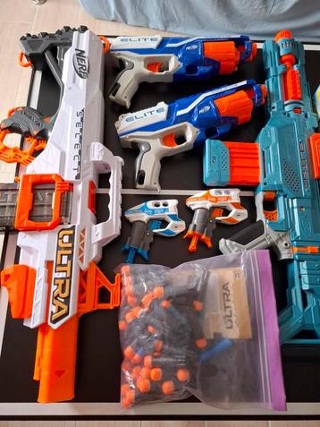 Nerf pistolen en munitie 