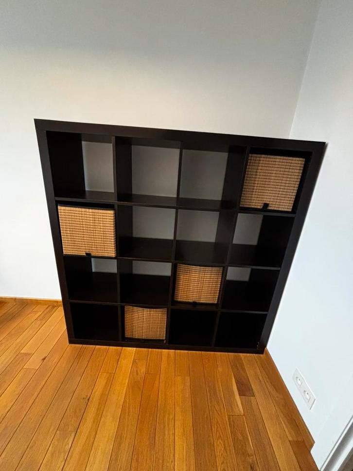 Kallax zwarte kast, Huis en Inrichting, Kasten | Wandmeubels, Gebruikt, Ophalen