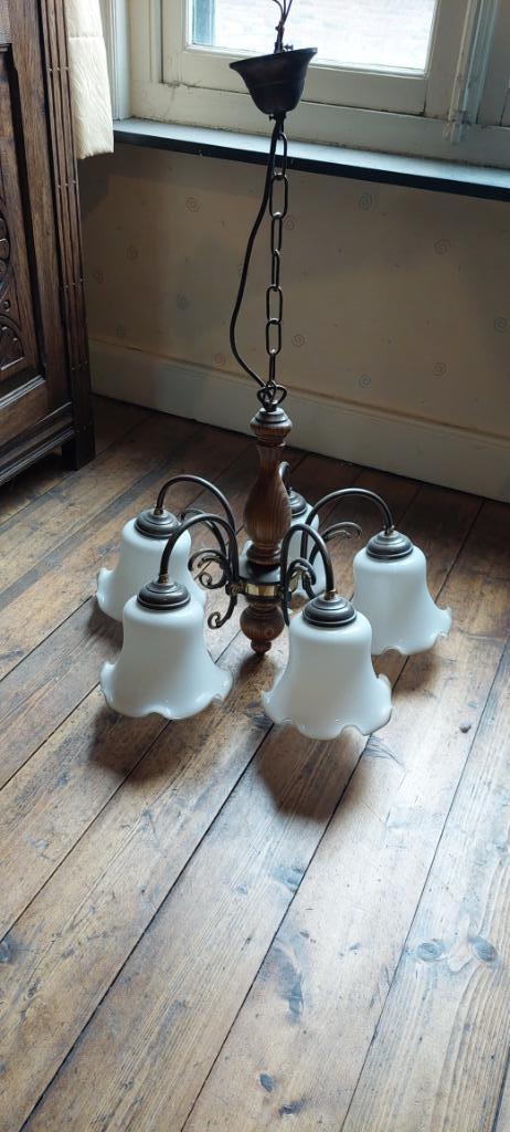 Te koop: Authentieke luster uit de jaren 1900, Antiek en Kunst, Antiek | Verlichting, Ophalen