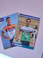 2 cartes cyclistes signées Marco Tizza, Comme neuf, Enlèvement ou Envoi