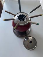Réchaud à fondue + 6 fourchettes, Ophalen, Gebruikt